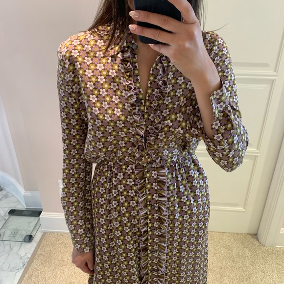 Celine floral silk button up blouse - Picture 5 of 5